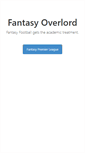Mobile Screenshot of fantasyoverlord.com